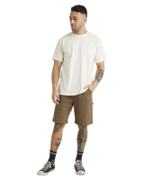 The RVCA Mens Americana Carpenter Walkshorts in Wood