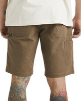 The RVCA Mens Americana Carpenter Walkshorts in Wood