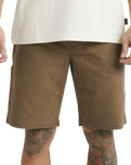 The RVCA Mens Americana Carpenter Walkshorts in Wood