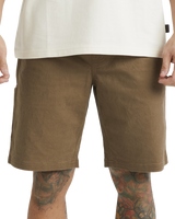 The RVCA Mens Americana Carpenter Walkshorts in Wood