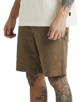 The RVCA Mens Americana Carpenter Walkshorts in Wood