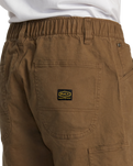 The RVCA Mens Americana Carpenter Walkshorts in Wood