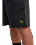The RVCA Mens Americana Walkshorts in Black