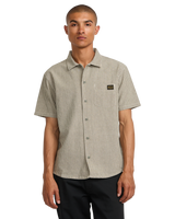 The RVCA Mens Dayshift Stripe Shirt II in Fatigue