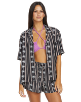 The Volcom Sun Stunner Shirt in Black Combo | Available at Anns Cottage
