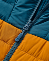 Ashland Down Jacket in Retro Orange & Tidal Blue