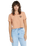 The Volcom Dial Crop T-Shirt in Sand Brown | Available at Anns Cottage