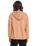 The Volcom Womens Stone Art Zip Hoodie in Sand Brown