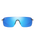 The Maui Jim Pālulu Polarised Shield Sunglasses in Matte Black & Neutral Grey