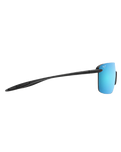 The Maui Jim Pālulu Polarised Shield Sunglasses in Matte Black & Neutral Grey