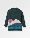 The Passenger Womens Vista Recycled Knitted Cardigan in Rain Forest