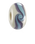 The Nalu Beads Lusty Glaze Bead in Blue & White