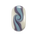 The Nalu Beads Lusty Glaze Bead in Blue & White