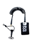 Session Bicep Coil Bodyboard Leash in Black & White