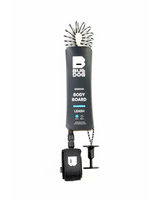 Wrist Coil Bodyboard Leash in Black & White