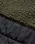 The Passenger Mens Born Explorer Polar-Lined Sherpa Fleece Jacket in Khaki Green