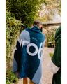 Organic Beach Towel in Blue Black Camouflage