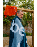 Organic Beach Towel in Blue Black Camouflage