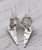 Herkimer Pyramid Studs in Sterling Silver