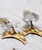 The Bahgsu Jewels Herkimer Luna Studs in Gold Plated Brass
