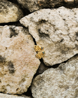 The Bahgsu Jewels Serpent Studs in 22kt Gold Vermiel