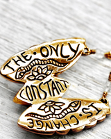 The Bahgsu Jewels Monarch Moon Necklace in Gold Plated Brass