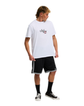 The Billabong Mens A.I. Argyle Premium T-Shirt in White