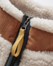 The Passenger Mens Trekker Sherpa Fleece Jacket in Warm Ivory