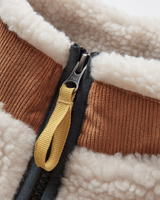 The Passenger Mens Trekker Sherpa Fleece Jacket in Warm Ivory