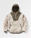 The Passenger Womens Beaumont Recycled 1/2 Zip Fleece Jacket in Warm Ivory