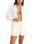 Textured Overswim Shirt in Off White