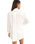 Textured Overswim Shirt in Off White