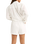Textured Overswim Shorts in Off White