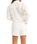 Textured Overswim Shorts in Off White