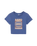 Interupted Vintage Crop T-Shirt in Cobolt