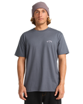 The Billabong Mens Arch Wave T-Shirt in Ombre Blue