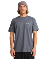 The Billabong Mens Arch Wave T-Shirt in Ombre Blue