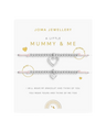 The Joma Jewellery Duo A Little Mummy And Me Bracelet in Silver Plating