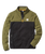 The Passenger Mens Set Off Polar 1/4 Zip Fleece Jacket in Khaki