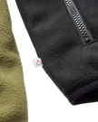 The Passenger Mens Set Off Polar 1/4 Zip Fleece Jacket in Khaki
