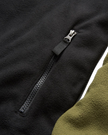 The Passenger Mens Set Off Polar 1/4 Zip Fleece Jacket in Khaki