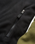 The Passenger Mens Set Off Polar 1/4 Zip Fleece Jacket in Khaki