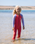 The C-Skins Girls C-Kid Baby Wetsuit in Coral, Lilac & Bright Coral