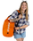 Compression Travel Bag in Orange