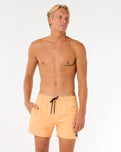 The Rip Curl Mens Offset Volley Shorts in Mandarin