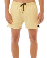 The Rip Curl Mens Offset Volley Shorts in Straw