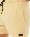 The Rip Curl Mens Offset Volley Shorts in Straw
