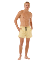 The Rip Curl Mens Offset Volley Shorts in Straw