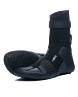 Session 5mm Round Toe Wetsuit Boots in Black & Charcoal