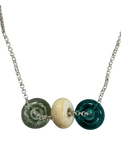 Cornish Coast Trio Necklace in Sand